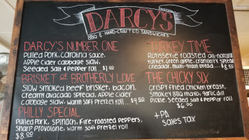 Darcy's menu