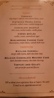 Sapori Trattoria Italiana menu