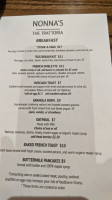 Nonna's: The Trattoria menu