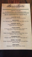 Benstein Grille menu