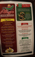 El Alegre Mexican menu