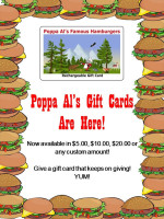 Poppa Al's Famous Hamburgers menu