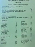 Daniel's Drive Inn menu