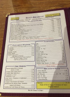 Rick's menu