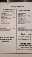 The Decoy menu