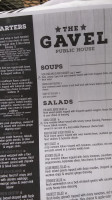 The Gavel Public House menu