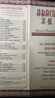 Abacus Chinese Korean menu