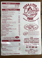 Pizza Sub Shop menu