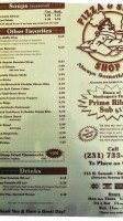 Pizza Sub Shop menu