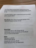 Las Olas Taqueria menu