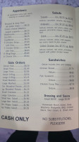 Chicken Coop Inc menu