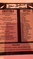 The Silver Ballroom Pizzeria Pinball Lounge menu