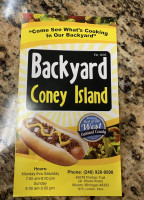 Backyard Coney Island menu