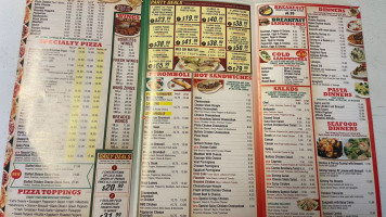 Broadway Pizza menu