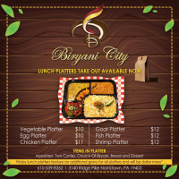 Biryani City menu