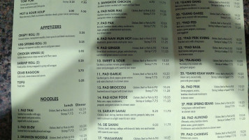 Lil Thai Express menu