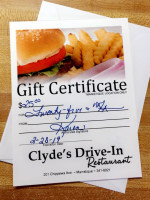 Clyde's Drive-in food