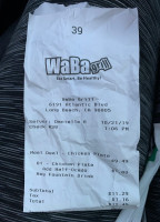 Waba Grill menu