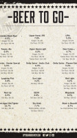 Upper Hand Brewery menu