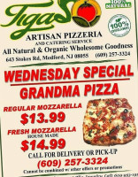 Tiga's Artisan Pizzeria food