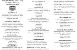 Upper Crust Cafe Bakery Deli menu