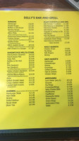 Dillys -n-grill menu