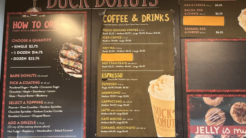 Duck Donuts menu