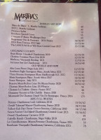 Martha's Leelanau Table menu