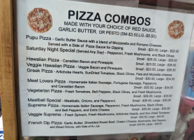 Ocean View Pizzaria menu