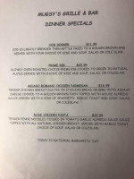 Mugsy's Sports Grille & Bar menu