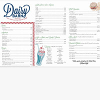 Dairy Barn menu