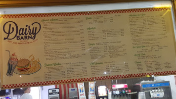 Dairy Barn menu