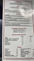 Paw-paw's Place menu