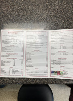 Paw-paw's Place menu