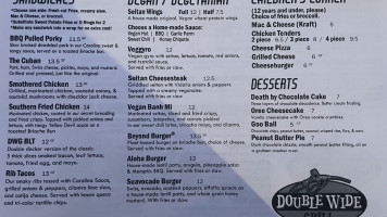 Double Wide Grill menu