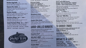 Double Wide Grill menu