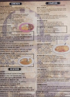 Arturo's Mexican menu