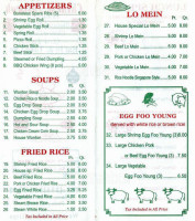 Chinese Fast Wok menu