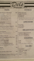 Del's Pizzeria menu