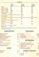 Del's Pizzeria menu