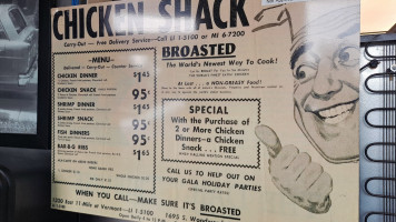 Chicken Shack Woodward menu