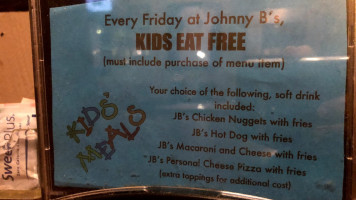 Johnny B's menu