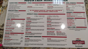 Mountain Mike's Pizza menu