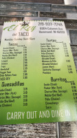 El Rey Del Taco menu