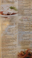 Romanza Italian menu