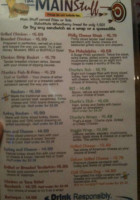 Charlie's Pub Grub menu