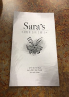 Saras menu