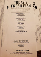 Bristol Seafood Grill menu