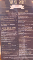 Village Smithy menu