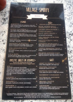 Village Smithy menu